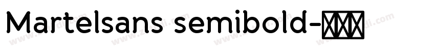 Martelsans semibold字体转换